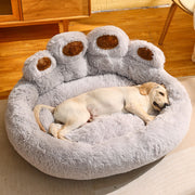 Paw Shaped Dog Bed And Cat Bed, Calm Donut Dog Bed, Warm And Comfortable Soft Dog Round Bed Medium-3XL New