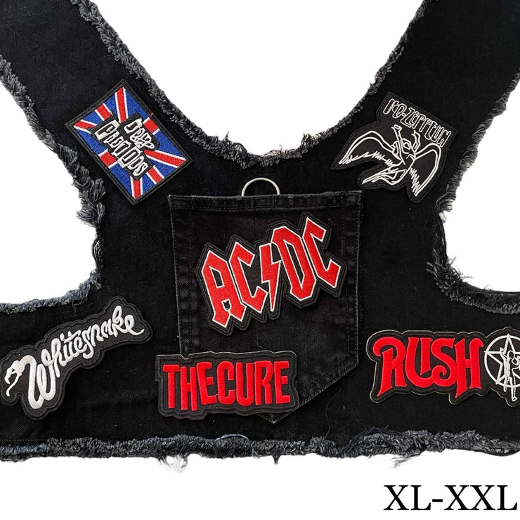 Black Denim Harness - AC/DC