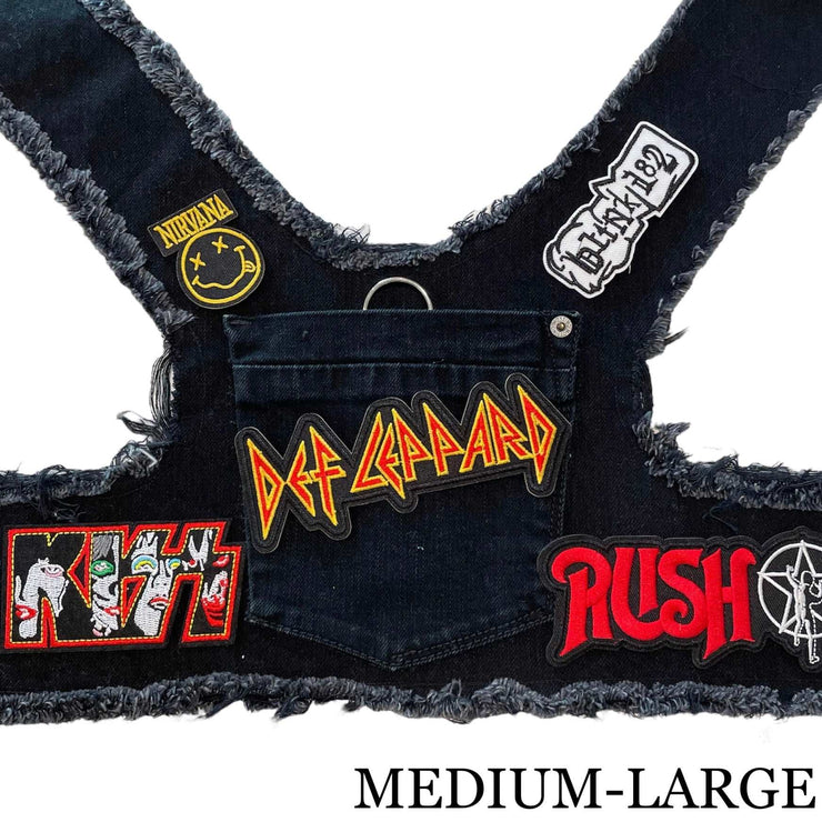 Black Denim Harness - DEF LEPPARD