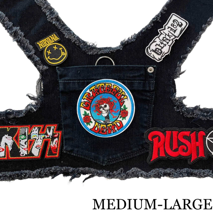 Black Denim Harness - GRATEFUL DEAD