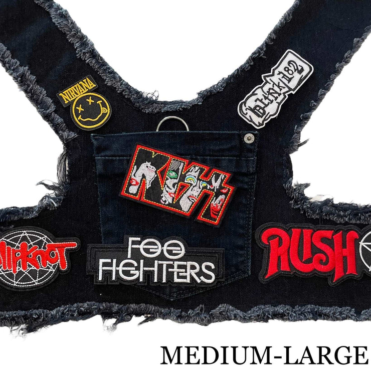 Black Denim Harness - KISS