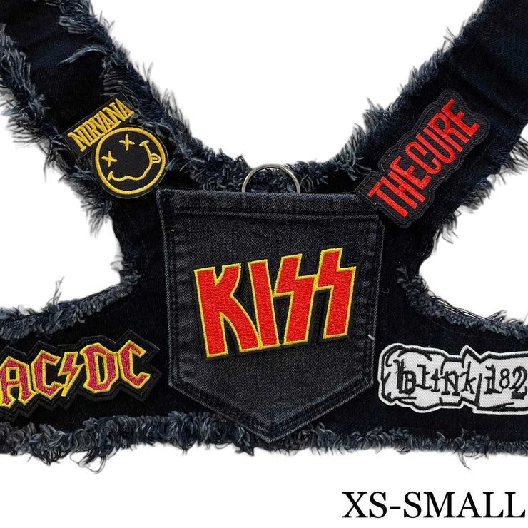 Black Denim Harness - KISS