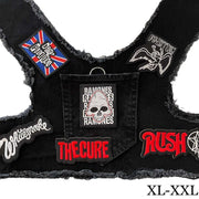 Black Denim Harness - RAMONES