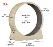 CAT WHEEL TREADMILL PLAY WHEEL WITH SAFETY LATCH MECHANISM WEIGHT LOSS AND DAILY EXERICSE - HIGH QUALITY - SILENT TURNING  SIZE AVAILABLE  SMALL - XXL (JUMBO) - 5 COLORS AVAILABLE  (FREE SHIPMENT) (SOLID WOOD)