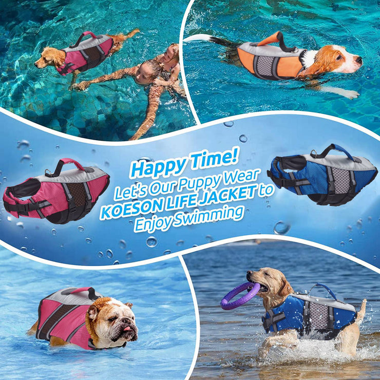 Stylish Dog Life Jacket Safety Swimming Preserver Swimwear Pet Life Vest (Sizes XS - XXL) - ON SALE!