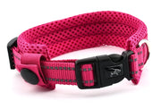 Adjustable Nylon Dog Collars  and Padded with Comfortable Adjustable Mesh Padded Reflective Pet Dog Collar XS-XL Breakaway