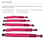 Adjustable Nylon Dog Collars  and Padded with Comfortable Adjustable Mesh Padded Reflective Pet Dog Collar XS-XL Breakaway