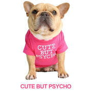 Dog Cotton T-Shirt Quality Breathable Soft Cute Sayings Letters Printed on Shirt for French Bulldog and Small Dogs (Size S - XXL)