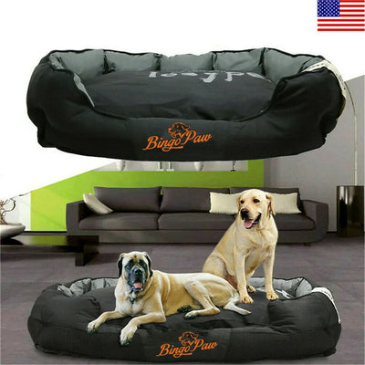 Dog Bed Waterproof XXL Extra Large Jumbo Orthopedic  Dog Bed Pet or Mat Kennel Washable Basket Pillow Comfy Bed that Dogs Love! (USA Stock)