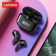 Original Lenovo LP40 Pro TWS Earphones Wireless Bluetooth 5.1 Earbuds headphone Earphones Wireless   Sport Noise Reduction Headphones Touch Control 250mAH 2022 (New)