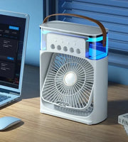 Portable Humidifier,  Fan,  AIr Conditioner  Small Air Cooler Hydrocooling Portable Air Adjustment For Home or Office 3 Speed Fan