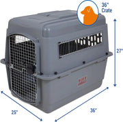 PETMATE SKY KENNEL , 36 Inch , IATA Compliant Dog Crate for Pets 50-70lbs , Made in USA , Airline Crate Compliant