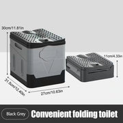 PORTABLE FOLDING TOILET  for Camping Travel Folding Car Emergency Toilet with Cover Seat Toilet Reusable Toilet for Adults Kids