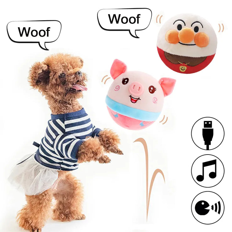 "NEW" HOT TOY Electronic Dog Toy Ball Bouncing Jump Balls Talking Interactive Dog Plush Doll Toys  USB RECHAREABLE