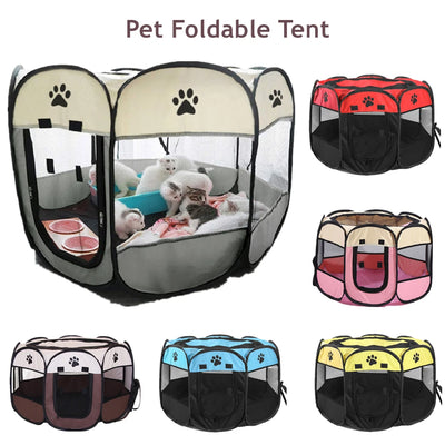 Portable Folding Pet Dog Playpen Tent Grate Dog House High Quality Durable Playpen For Cats, Dogs or other Pets