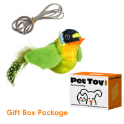 Catnip Bird Simulation Cat Teaser with Feather Soft Plush Fabric Toys for Cats or Kittens