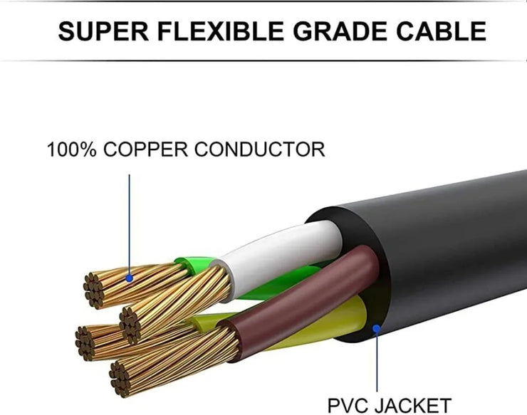 RV Camper Generator Extension Cord 25/30/50 FT 50 AMP NEMA 14-50P 90° Twist Locking Power Cord with Handle Copper Wire RV Electrical Supply Cable