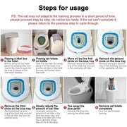 Cat Toilet Trainer  Toilet Seat Training Kit Time-saving Convenient Easy To Use Professional Toilet Trainer Seat For Toilet