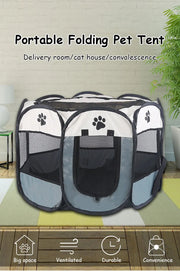 Portable Folding Pet Dog Playpen Tent Grate Dog House High Quality Durable Playpen For Cats, Dogs or other Pets