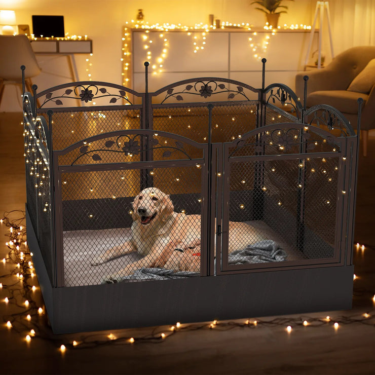 Playpen Dog or Pets Detachable Play Pen Exercise Puppy or other Pets Kennel Cage  Fences 8 Panels with Waterproof Fertility Pad (Free Shipment USA Only)