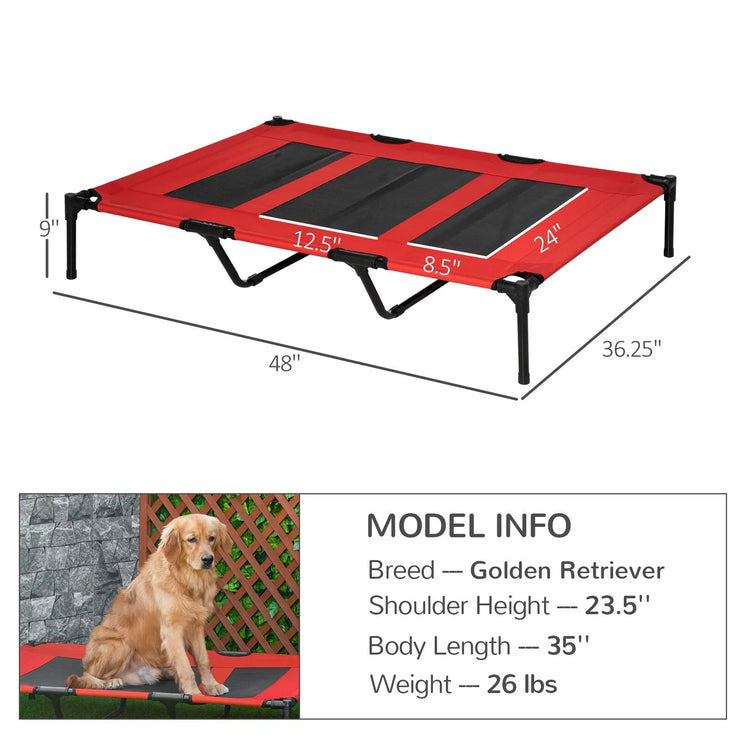 Elevated Dog Cat Pet Elevated Raised Bed Cot Oxford Outdoor Indoor XL 48" Brand New