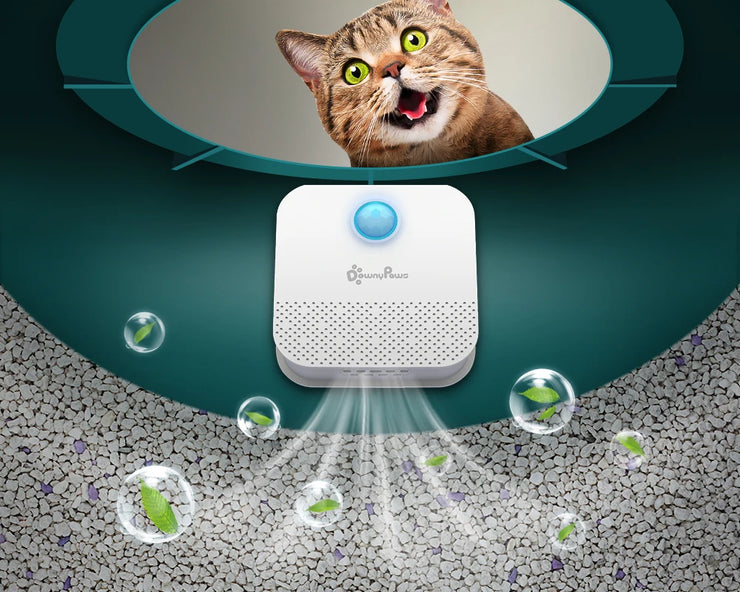 Cat Odor Purifier 4000mAh Smart Cat Odor Purifier For Cat Litter Box Deodorizer