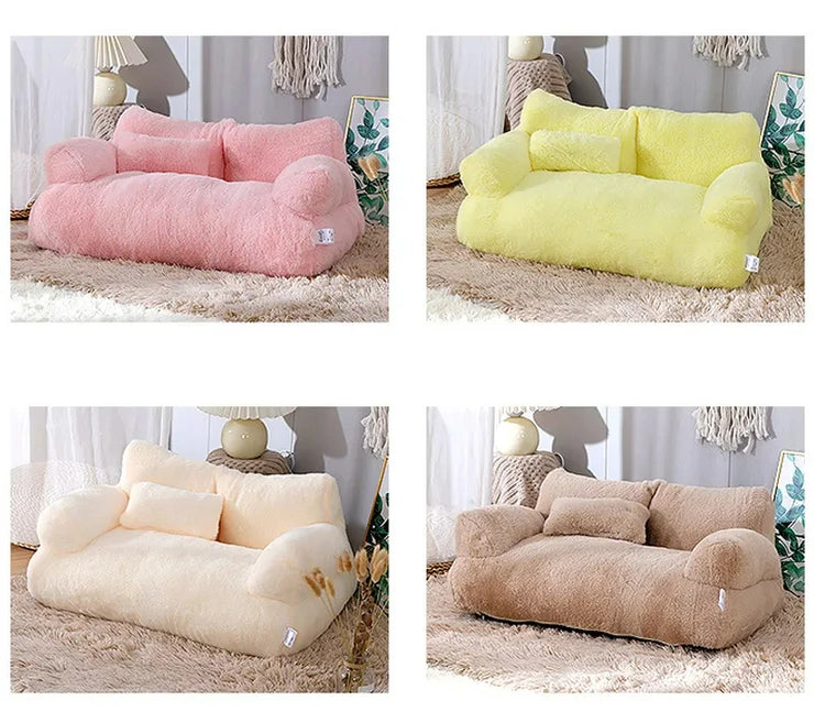 Luxury Cat Bed Sofa Cat Nest Pet Bed for Small to Medium Dogs Cats Comfortable Plush Puppy Bed