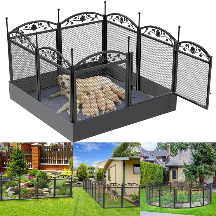 Playpen Dog or Pets Detachable Play Pen Exercise Puppy or other Pets Kennel Cage  Fences 8 Panels with Waterproof Fertility Pad (Free Shipment USA Only)