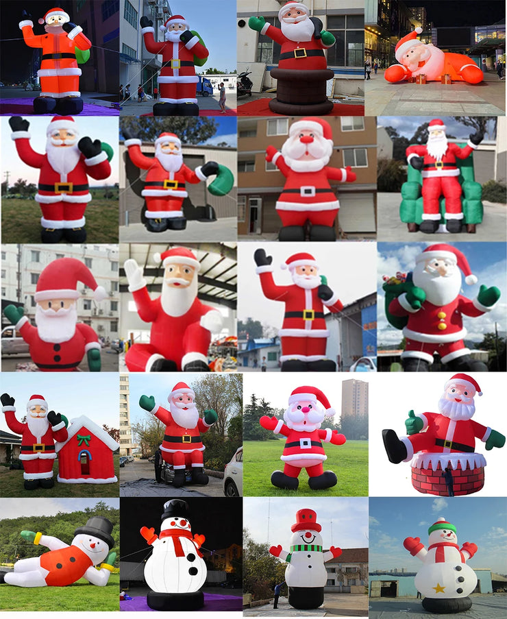 GIANT 26/20/14Ft SANTA CLAUS OUTDDOR INFLATABLE DECORATON FOR HOME OR BUSINESS