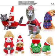 Adorable Dog Clothes Pet Christmas Clothing Cat Cosplay Winter Clothes Elk   Dog Clothes Coral Velvet   Santa Claus