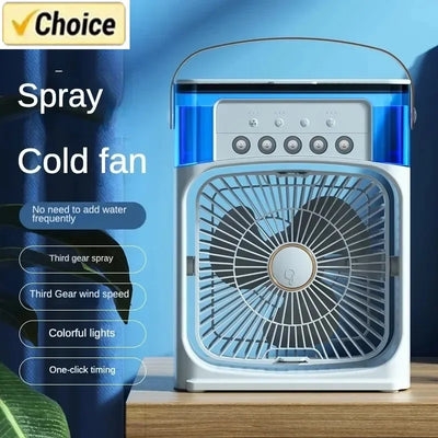 Portable Humidifier,  Fan,  AIr Conditioner  Small Air Cooler Hydrocooling Portable Air Adjustment For Home or Office 3 Speed Fan