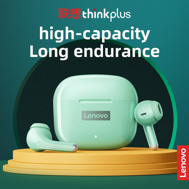 Original Lenovo LP40 Pro TWS Earphones Wireless Bluetooth 5.1 Earbuds headphone Earphones Wireless   Sport Noise Reduction Headphones Touch Control 250mAH 2022 (New)