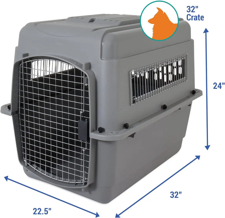 PETMATE SKY KENNEL , 36 Inch , IATA Compliant Dog Crate for Pets 50-70lbs , Made in USA , Airline Crate Compliant