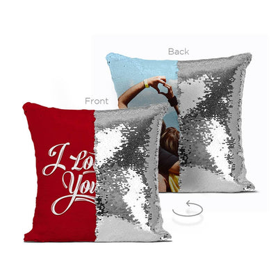 Double Sided Reversible Sequin Mermaid Pillow