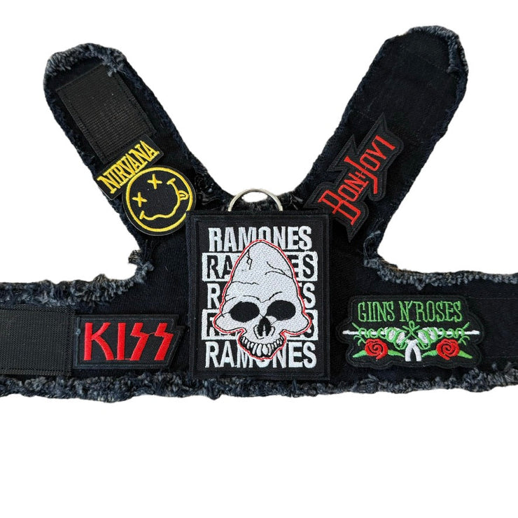 Black Denim Harness - RAMONES
