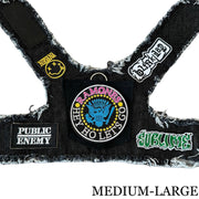 Black Denim Harness - RAMONES HEY HO