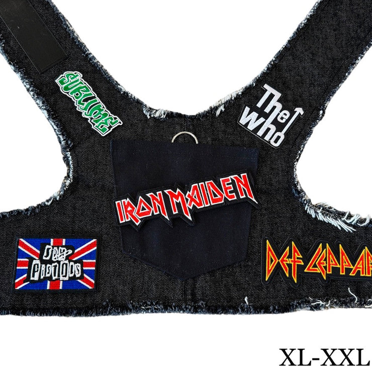 Black Denim Harness - IRON MAIDEN