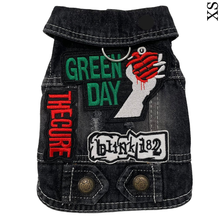 Denim Rocker Vest - GREEN DAY