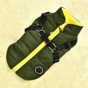 Pet Dog Winter Zipper Jacket With Buckle Waterproof Coat XS - 7XL Large