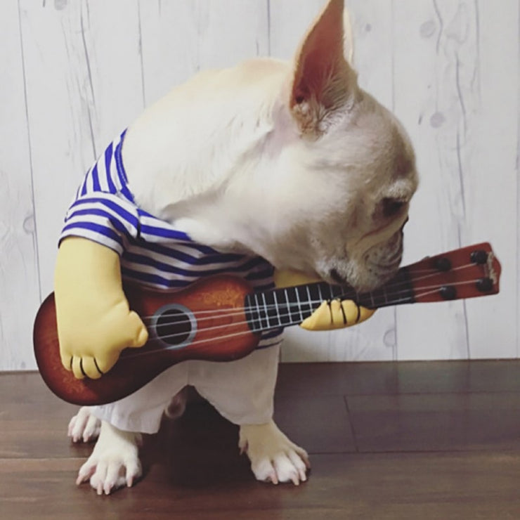 Funny Guitar Pet Dog Clothes Costume and Two other Funny Costumes with Listing
!