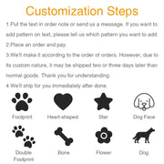 2PCS Custom K9 Dog Harness Collar Label Reflective Stickers for Dog Harness Labels Personalized Your Dog Tag