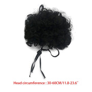 Pet Costumes Dog Cat Wig Synthetic Accessories Small Dog Headwear for Halloween or Props Black or Blonde Wig