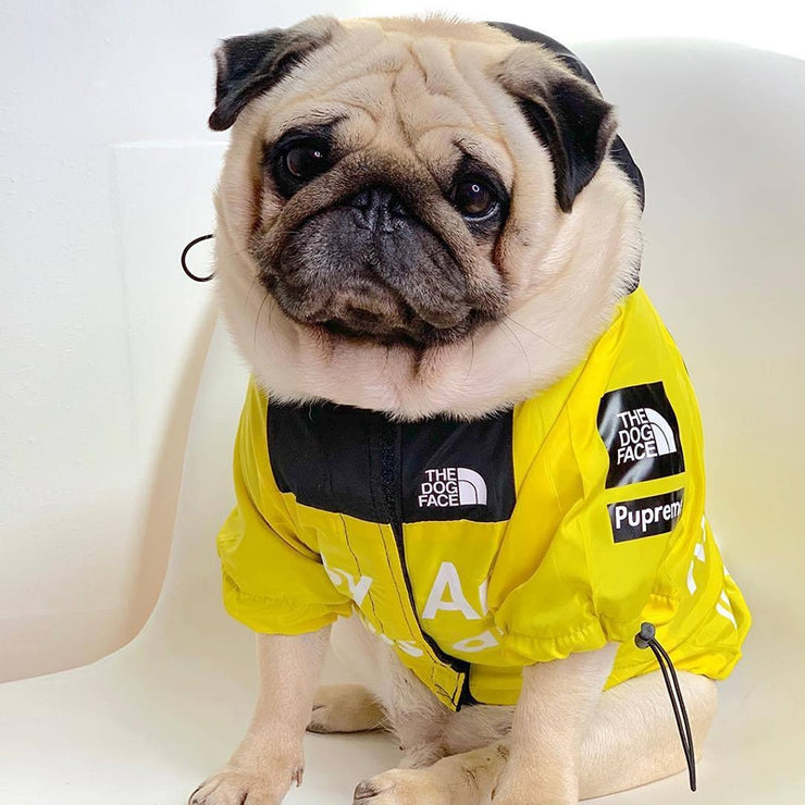 THE DOG FACE RAIN COAT RAIN JACKET WIND BREAKER  SMALL - 5XL