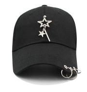Designer Baseball Cap with Iron Ring Unisex
