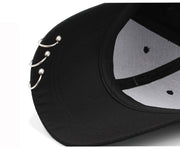 Designer Baseball Cap with Iron Ring Unisex