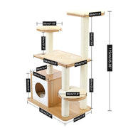 Luxury Cat Tree House Condo Tower Multi-Layer Cat Tree with Ladder Toy Sisal Scratching Post for Cat  - FREE SHIPMENT - Many Sizes and Condos to choice from in this listing!