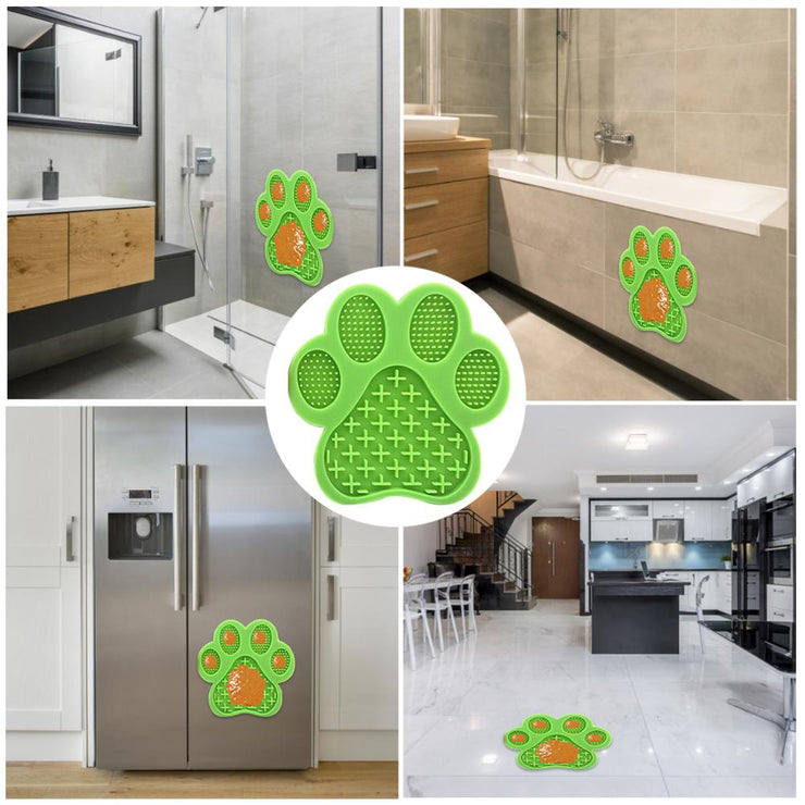 Dog Lick Pad Pet Bathing Distraction Silicone Slow Feeder Lick Mat With Strong Suction For Dog Bath Grooming Training - Different Styles Available