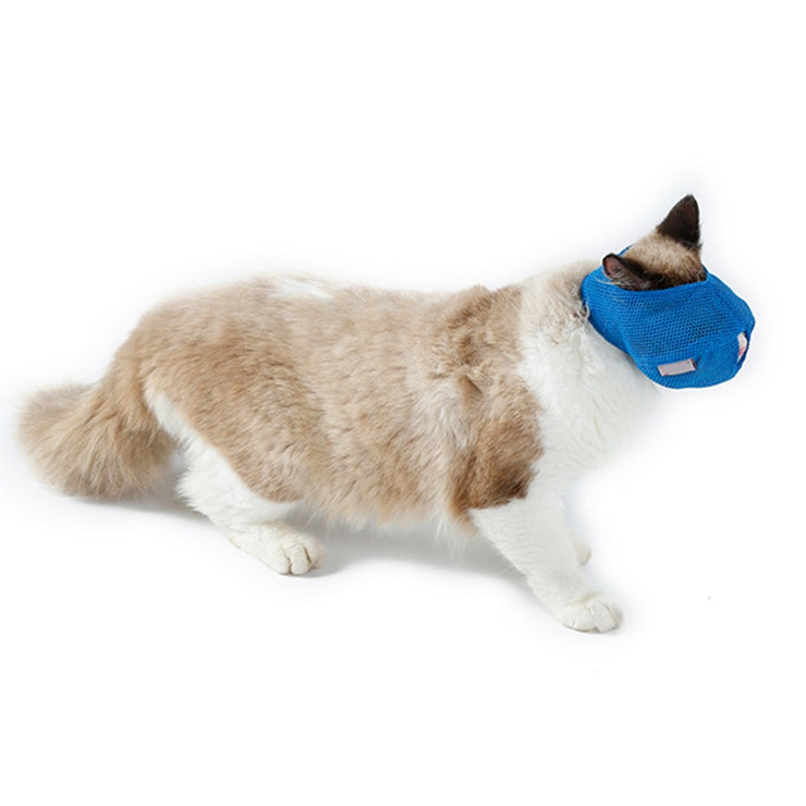 Breathable Cat Muzzle Mask Cover For Pet Kitten Anti-Scratch Bite Grooming Bath Etc.