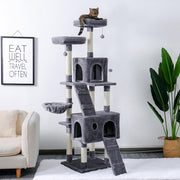 Luxury Cat Tree House Condo Tower Multi-Layer Cat Tree with Ladder Toy Sisal Scratching Post for Cat  - FREE SHIPMENT - Many Sizes and Condos to choice from in this listing!