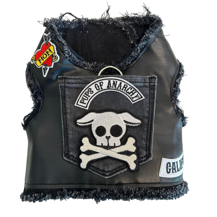 PUPS OF ANARCHY - Faux Leather Harness